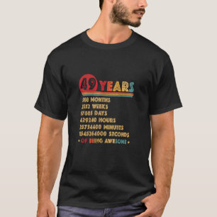 49. GeburtstagsCountdown 49 des Phantastischen Jun T-Shirt