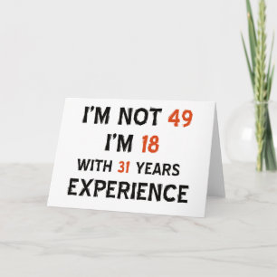 49. Geburtstagsdesigns Karte