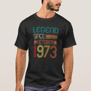 49. Geburtstagsfeier Seit Oktober 1973 Retro 49 Y T-Shirt