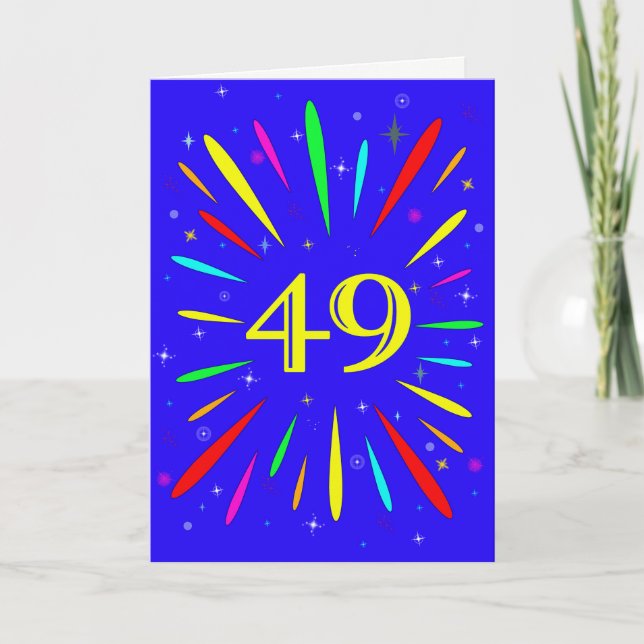 49. Geburtstagskarte Karte (Vorderseite)