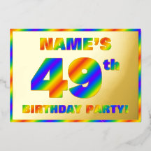 49. Geburtstagsparty — Spaß, Regenbogenspektrum "4