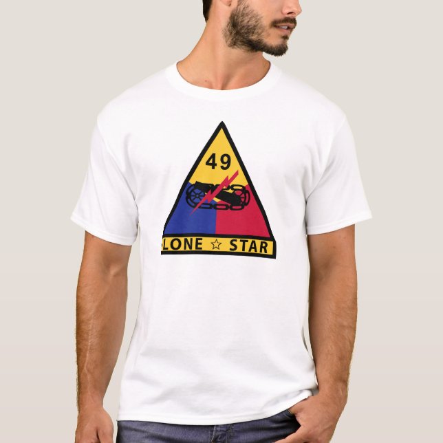 49. Gepanzerte Abteilung - EINZIGER STERN T-Shirt (Vorderseite)