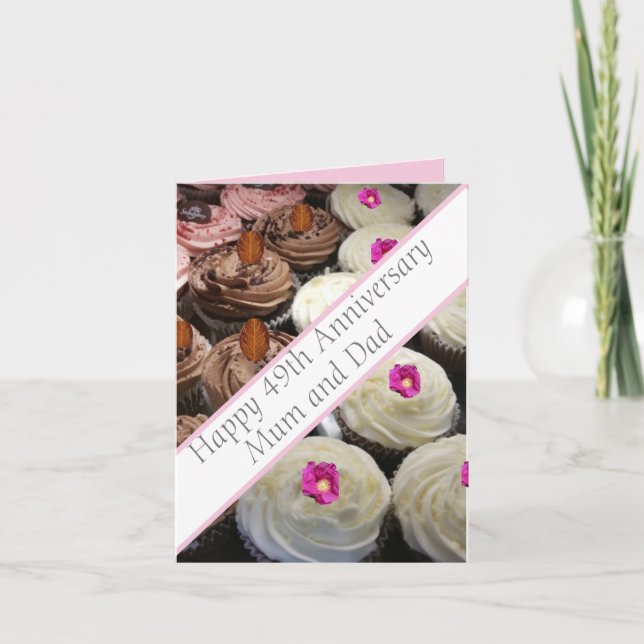 49. Hochzeitstag Karte (Vorderseite)