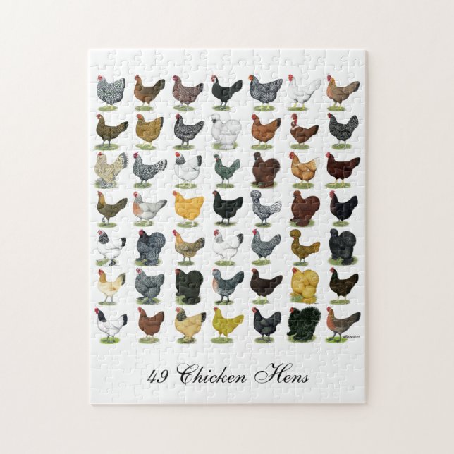 49 Huhn-Hennen Puzzle (Vertikal)