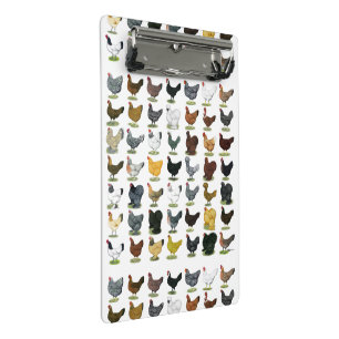 49 Hühnerhennen Mini Klemmbrett