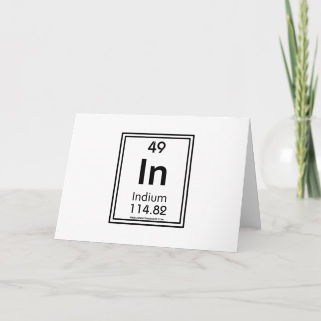 49 Indium Karte (Vorderseite)