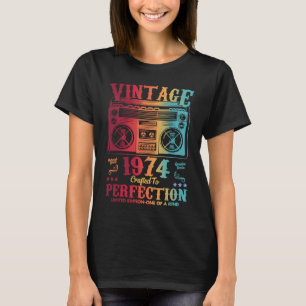 49 Jahre alt Geburtstag Vintag 1974 Frauen Männer T-Shirt
