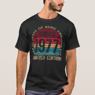 49 Jahre alte limitierte Auflage von 1977 49th T-Shirt