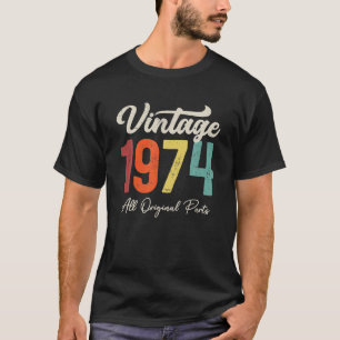 49 Jahre alte Vintage 1974 49. Geburtstagsdekorati T-Shirt