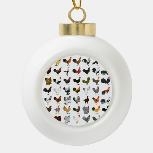 49 Runder Keramik Kugel-Ornament (Vorderseite)