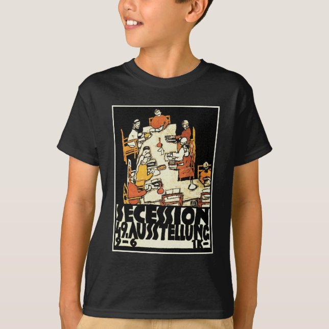 49. Secession (Freunde) von Schiele T-Shirt (Vorderseite)