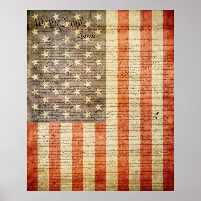 49 Star American Flag Poster (Vorne)