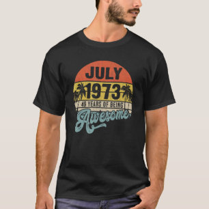 49 Year Old Awesome Since April 1973  49th Birthda T-Shirt