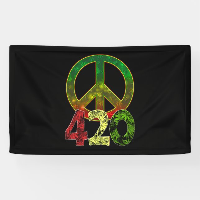 4 20 Frieden Banner (Horizontal)