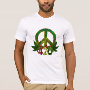 4 20 Rasta Friedensgras T-Shirt