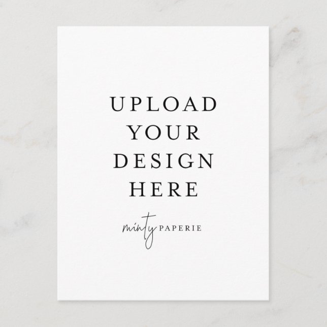 4,25" x 5,5" Umschließungskarte - Portrait Begleitkarte (Vorderseite)