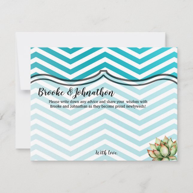 4.25x5.5 Advice Card Boho Cacti Cactus Succulent B Einladung (Vorderseite)