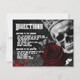 4.25x5.5 Direction Card Haunting Adeline Zade Mead Einladung