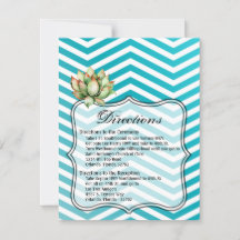 4.25x5.5 Fahrtkarte Boho Cacti Cactus Succulen