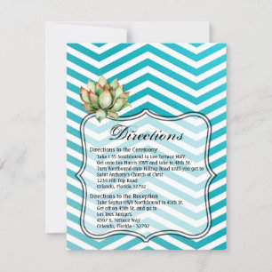 4.25x5.5 Fahrtkarte Boho Cacti Cactus Succulen Einladung