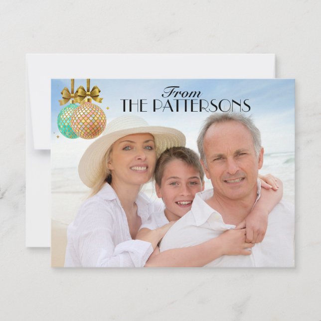 4.25x5.5 Foto Weihnachtskarte Feiertagskarte (Vorderseite)