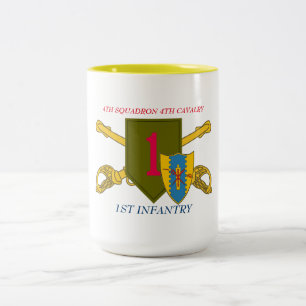 4. 4. CAV 1. INFANTERIE-TASSE DER GESCHWADER- ZWEIFARBIGE TASSE