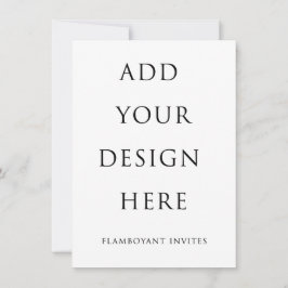 4.5 "x6.25" Einladungskarte/Umschließungskarte Einladung