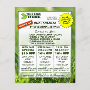 4.5 x 5.6 Flyer ADD-LOGO-Benutzerdefinierte Coupon