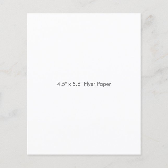 4,5" x 5,6" Flyer-Papier Flyer (Vorne)