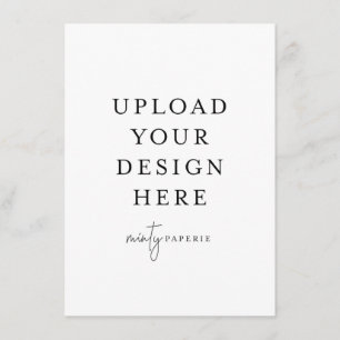 4,5" x 6,25" Umschließungskarte - Portrait Begleitkarte