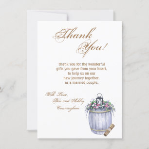 4,5x6,25 Danke Karte Sommer Landhochzeit Rus