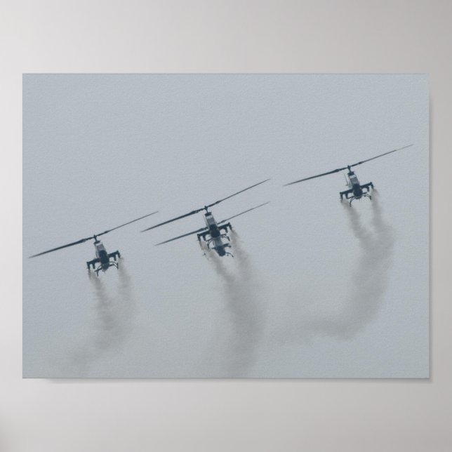 4 AH-1 Cobra Gunships in S.C. Poster (Vorne)
