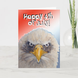 4. Amerikanische Unabhängigkeitstag Patriotic Viel Dankeskarte