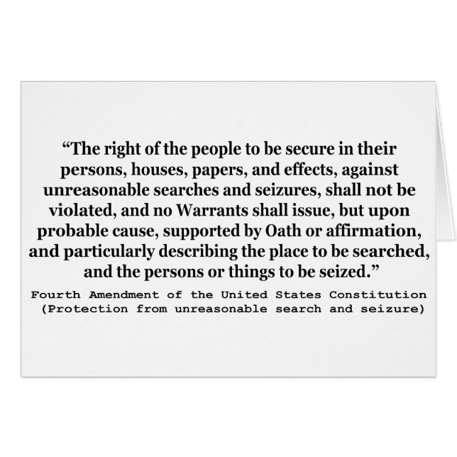 4. Änderung der Verfassung der Vereinten Staaten (Vorderseite (Horizontal))