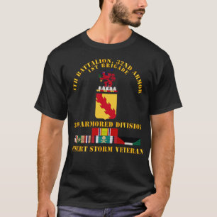 4. Bataillon 32. Panzer 3. Panzerdivision Wüstenst T-Shirt