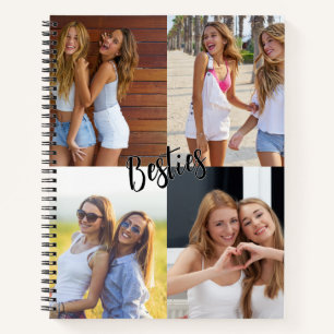 4 Benutzerdefinierte Foto-Besten Freundinnen Notizbuch