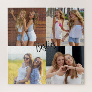 4 Benutzerdefinierte Foto-Besten Freundinnen Puzzle