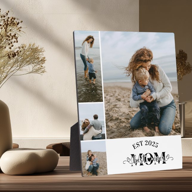 4 Benutzerdefinierte Fotocollage Beste Mutter über Fotoplatte (Von Creator hochgeladen)
