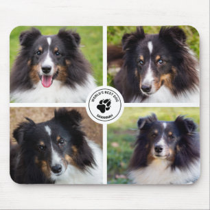 4 benutzerdefinierte Tierfotos Collage Vorlage & T Mousepad