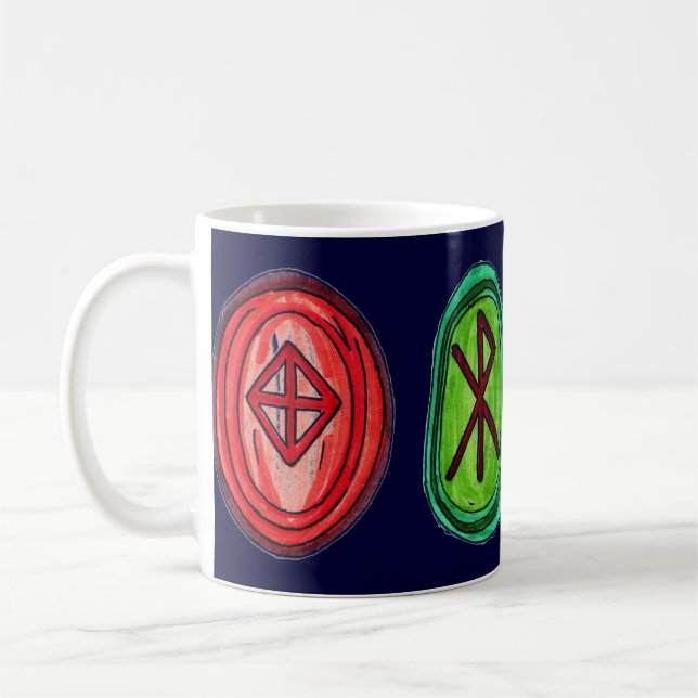 4 Bindungs-Rune-Tasse Tasse (Links)