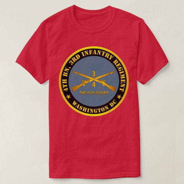 4. Bn 3. Infanterie Regiment Washington DC The Old T-Shirt (Design vorne)