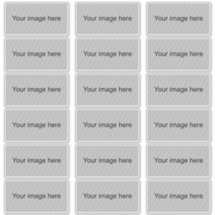 4" breite Aufkleber - 18 Aufkleber