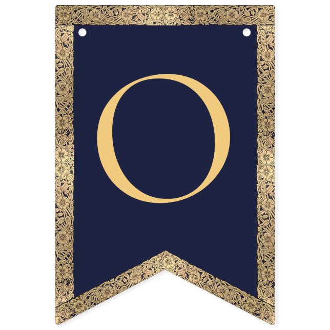 4 Briefe Navy Blauer Gott segne Taufgemeinschaft Wimpelkette (Dritte Fahne)