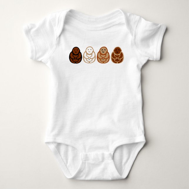 4 Buben Baby Strampler (Vorderseite)