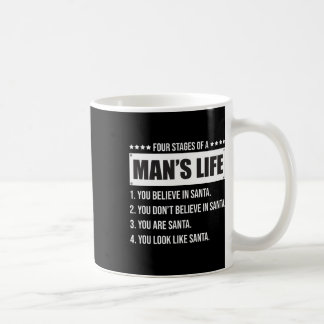 4 Bühnen von einem Mann lebenslustigen Weihnachtsf Kaffeetasse