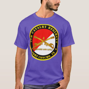 4. Cavalry Regiment Fort Concho TX vorbereitet und T-Shirt