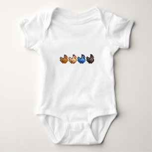 4 Chickens Stardew Valley Baby Strampler