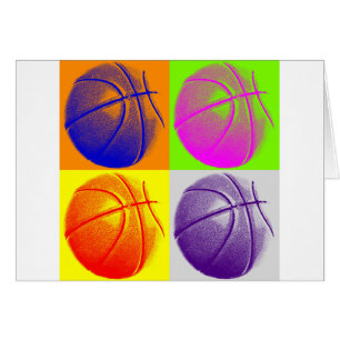 4 Colour Pop Art Basketball