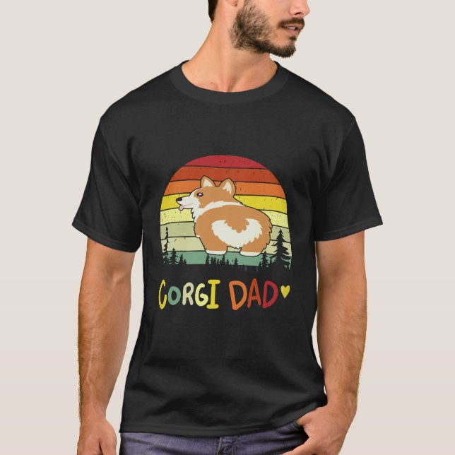 4 Corgi-Vater Corgi T-Shirt (Vorderseite)
