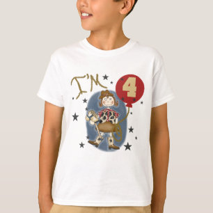 4. Cowgirl-Geburtstags-T-Shirts und Geschenke T-Shirt